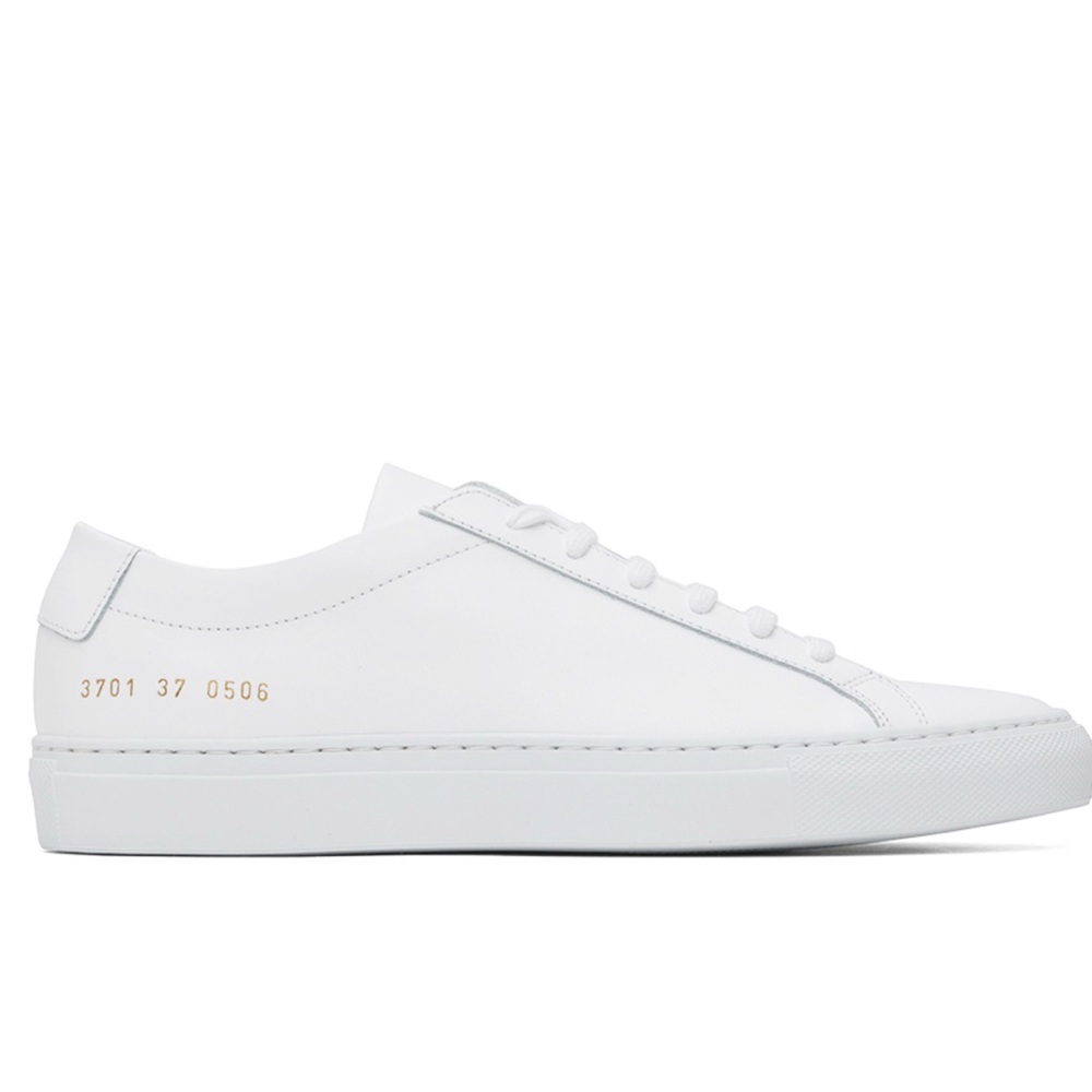 COMMON PROJECTS - White Achilles Low Sneakers - Women’s size 37